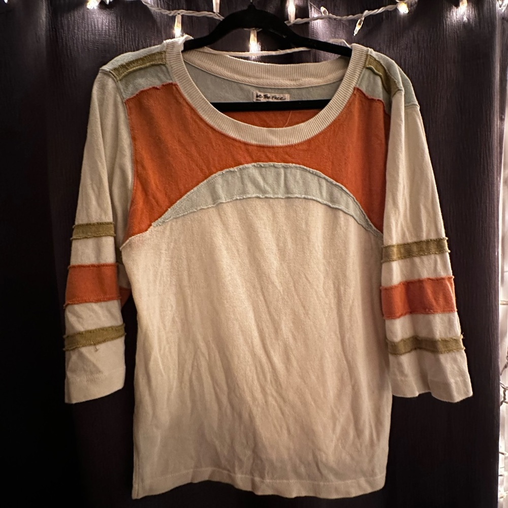 We The Free - Tricolour 3/4 Sleeve Tee Size S